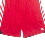 ADIDAS Mens Sports Shorts Red XL W32