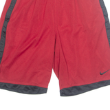 NIKE Basketball Mens Sports Shorts Red S W26