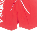 REEBOK Lined Mens Swimming Shorts Red L W32