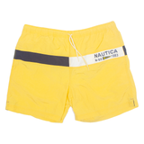 NAUTICA Mesh Lined Mens Swimming Shorts Yellow L W36