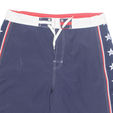 TOMMY HILFIGER Mesh Lined Mens Swimming Shorts Blue L W34