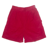 CABIN CREEK Womens Chino Shorts Red 90s M W30