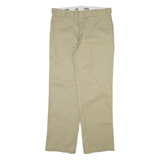 DICKIES 874 Workwear Mens Trousers Beige Regular Straight W36 L32