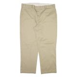 DICKIES Mens Trousers Beige Relaxed Straight W42 L30
