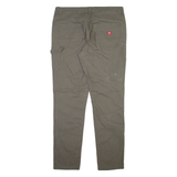 DICKIES Carpenter Womens Trousers Grey Slim Straight W34 L31