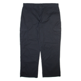 DICKIES Cargo Mens Trousers Black Relaxed Straight W40 L30