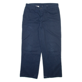 DICKIES Mens Trousers Blue Relaxed Straight W35 L30