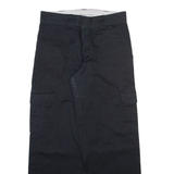 DICKIES Cargo Mens Trousers Black Relaxed Straight W30 L30