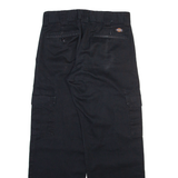 DICKIES Cargo Mens Trousers Black Relaxed Straight W30 L30