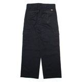 DICKIES Cargo Mens Trousers Black Relaxed Straight W30 L30