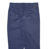 DICKIES 874 Workwear Mens Trousers Blue Regular Straight W36 L28