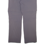 MAIER SPORTS Detachable Legs Womens Trousers Grey Straight Nylon W34 L30