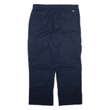 DICKIES Cargo Mens Trousers Blue Relaxed Straight W36 L28