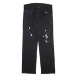 DICKIES Mens Trousers Black Regular Straight W32 L32