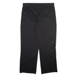 DICKIES Womens Trousers Black Relaxed Straight W38 L31