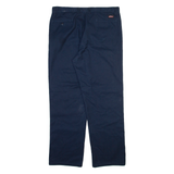 DICKIES Mens Trousers Blue Regular Straight W38 L32