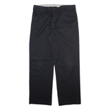 DICKIES Mens Trousers Black Regular Straight W38 L31