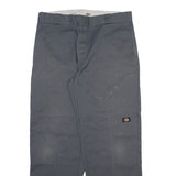 DICKIES Mens Trousers Grey Loose Straight W38 L32