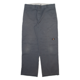 DICKIES Mens Trousers Grey Loose Straight W38 L32