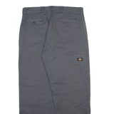 DICKIES Mens Trousers Grey Loose Straight W38 L32