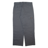DICKIES Mens Trousers Grey Loose Straight W38 L32