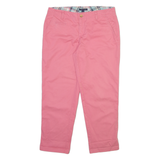 TOMMY HILFIGER Womens Trousers Pink Regular Tapered W32 L26