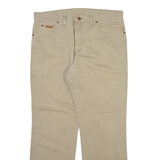 WRANGLER Mens Trousers Beige Regular Straight W35 L30