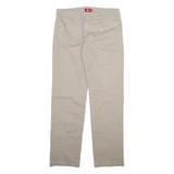 DICKIES Womens Trousers Grey Regular Straight W30 L29