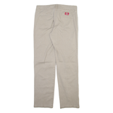 DICKIES Womens Trousers Grey Regular Straight W30 L29