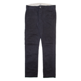 DICKIES Mens Trousers Black Slim Straight W30 L32