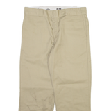 DICKIES 874 Workwear Mens Trousers Beige Regular Straight W34 L27