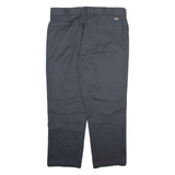 DICKIES Mens Trousers Grey Regular Straight W42 L30