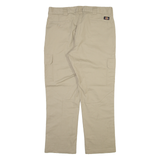 DICKIES Cargo Mens Trousers Beige Slim Straight W38 L30