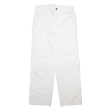 DICKIES Carpenter Mens Trousers White Regular Straight W30 L30