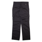 DICKIES Cargo Womens Trousers Black Relaxed Straight W32 L31
