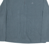 STARTER Mens Fleece Grey 1/4 Zip Tight Knit L