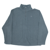 STARTER Mens Fleece Grey 1/4 Zip Tight Knit L