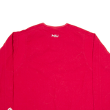 MAJESTIC Mens Fleece Red Tight Knit XL