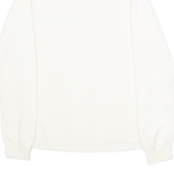 TOMMY HILFIGER Womens Jumper White 1/2 Zip Tight Knit XL