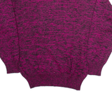 CANARD Womens Patterned Jumper Pink Geometric Tight Knit L