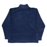 DISNEY Donald Duck Mens Fleece Blue 1/2 Zip Tight Knit M