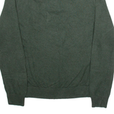NAUTICA Mens Jumper Green 1/4 Zip Tight Knit M