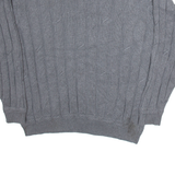 NAUTICA Mens Jumper Grey Tight Knit L