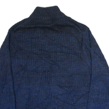 CALVIN KLEIN JEANS Mens Jumper Blue Tight Knit L