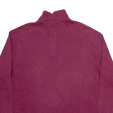 POLO RALPH LAUREN Mens Jumper Maroon 1/4 Zip Tight Knit XL