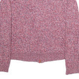 TOMMY HILFIGER Womens Cardigan Red Tight Knit M