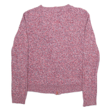 TOMMY HILFIGER Womens Cardigan Red Tight Knit M