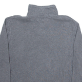 TOMMY HILFIGER Mens Jumper Grey 1/4 Zip Tight Knit M