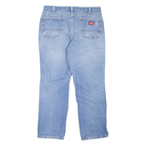 DICKIES Workwear Mens Jeans Blue Regular Tapered Stone Wash W34 L29