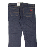 DICKIES Workwear Womens Jeans Blue Relaxed Bootcut W38 L32